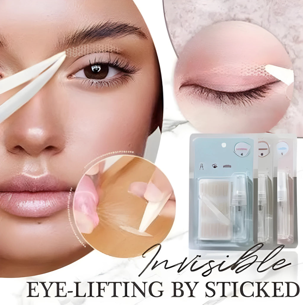 No glue eyelid sticker set in L M S sizes for double eyelid creation