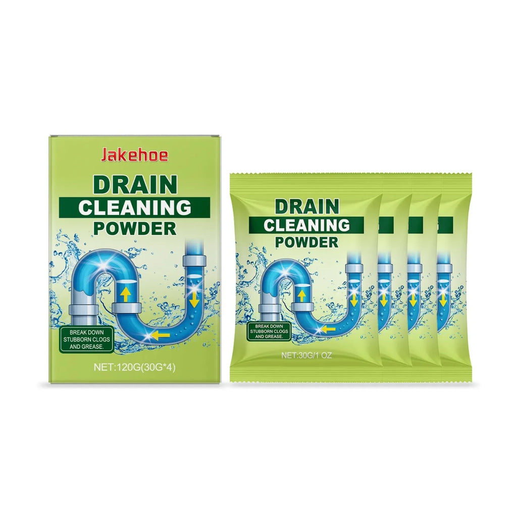 Bottle of chemical drain cleaning unblocker powder, 120g capacity.
