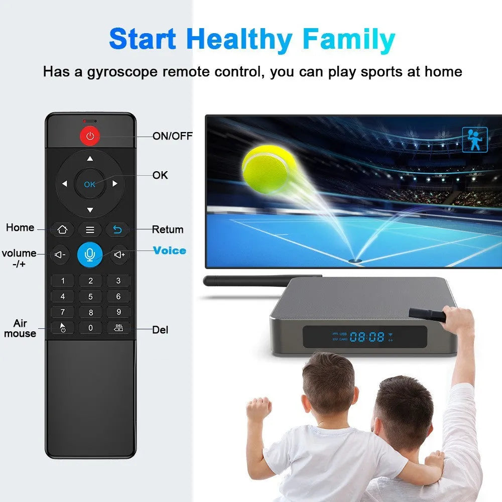 Android 8K set-top box with HDMI port and RK3566 processor for high-definition media playback