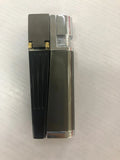 Silver foldable metal pipe lighter shown open, revealing lighter mechanism and small storage compartment.