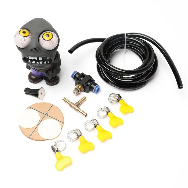 Turbo car explosive eye doll boost kit with pressure regulating valve and installation components