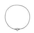 S925 sterling silver clavicle necklace with pendant for women, shown in silver.