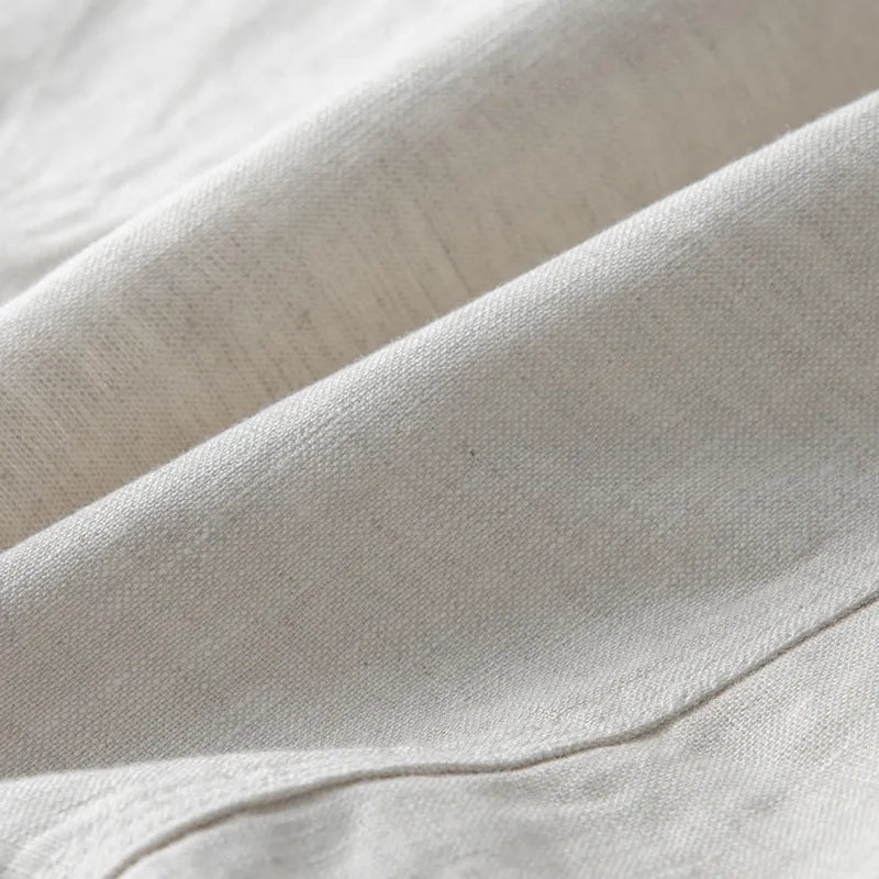 Men's linen casual blazer in loose fit with long sleeves for four seasons wear