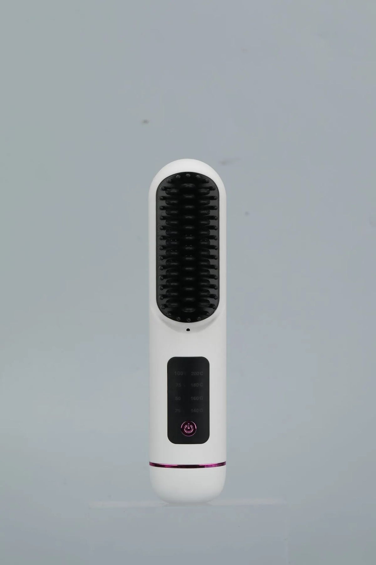 Portable charging negative ion straight hair comb in white, dark blue or grey colours