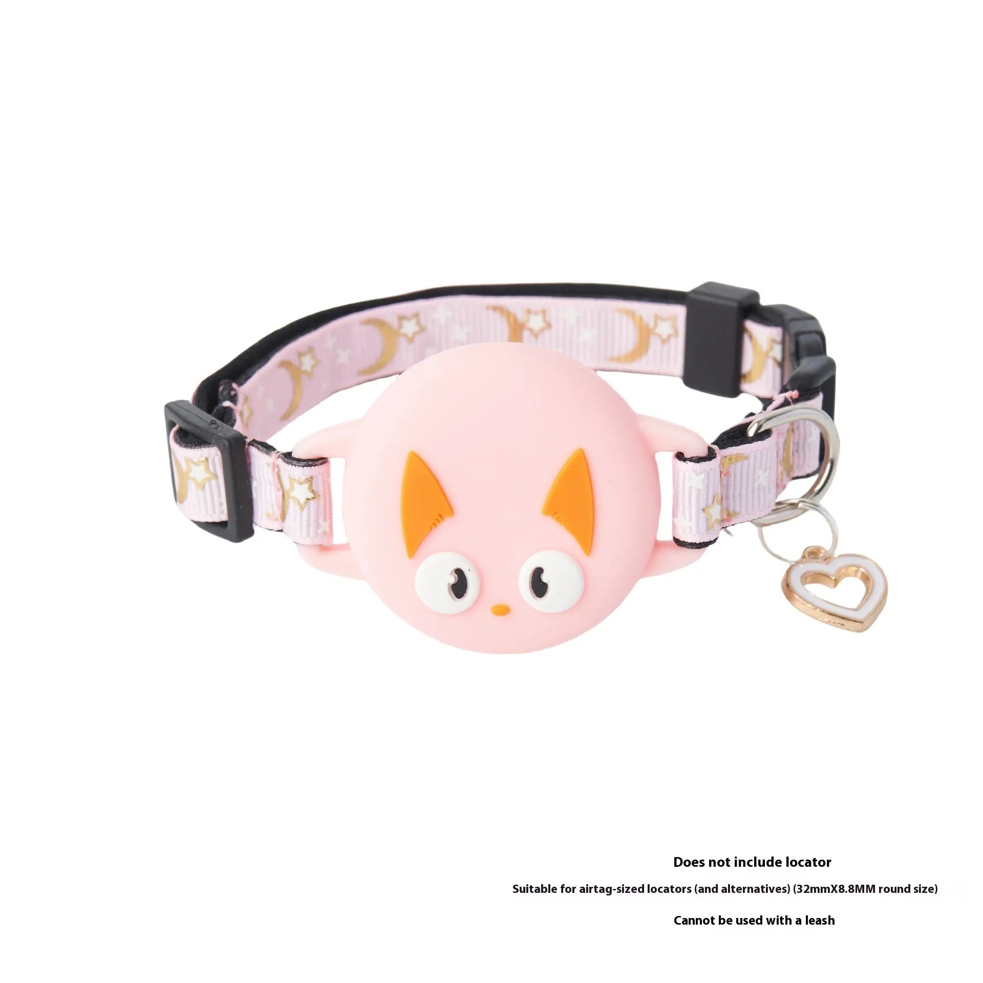 Apple AirTag protective case for cat collars in plastic with adjustable sizing options