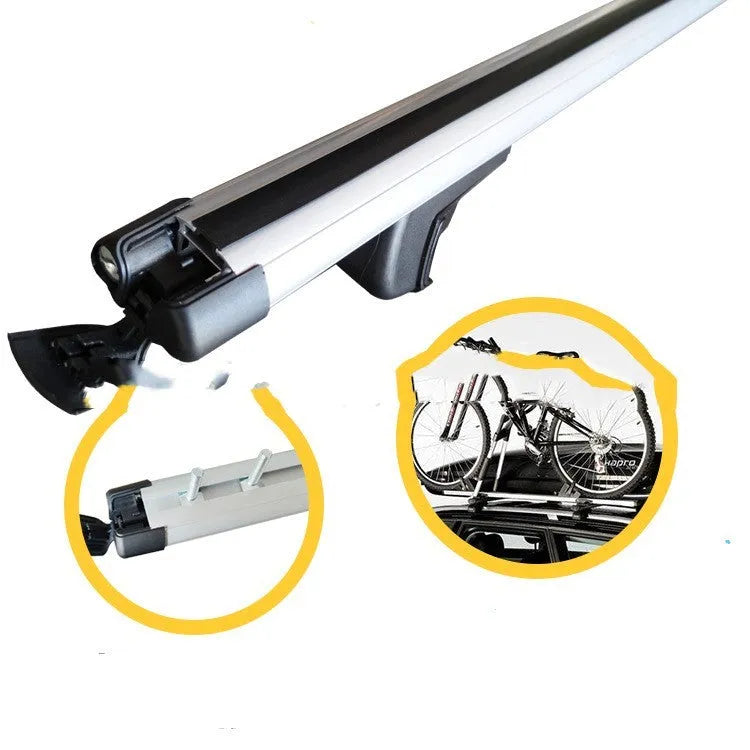 General Motors SUV alloy roof rack crossbars with 75kg load capacity and adjustable 120-135cm length