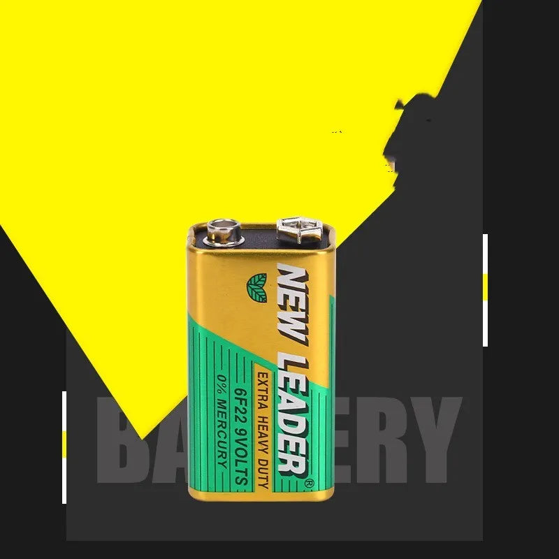 Xinlida 9V alkaline battery with 6F22 terminals for wireless microphones and multimeters