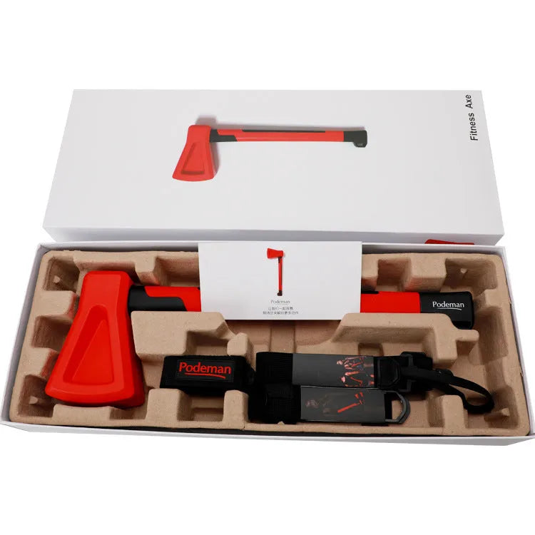 Red plastic fitness axe muscle trainer equipment for home gym strength training