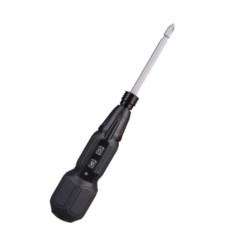 Alloy steel straight handle cordless electric screwdriver with lithium battery in blue colour