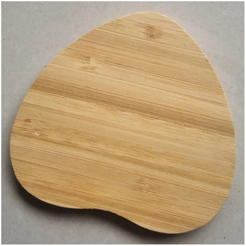 Square bamboo wood 5W wireless charging pad with Qi certification