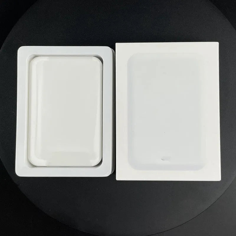 White magnetic wireless charger power bank with 5000mAh battery capacity