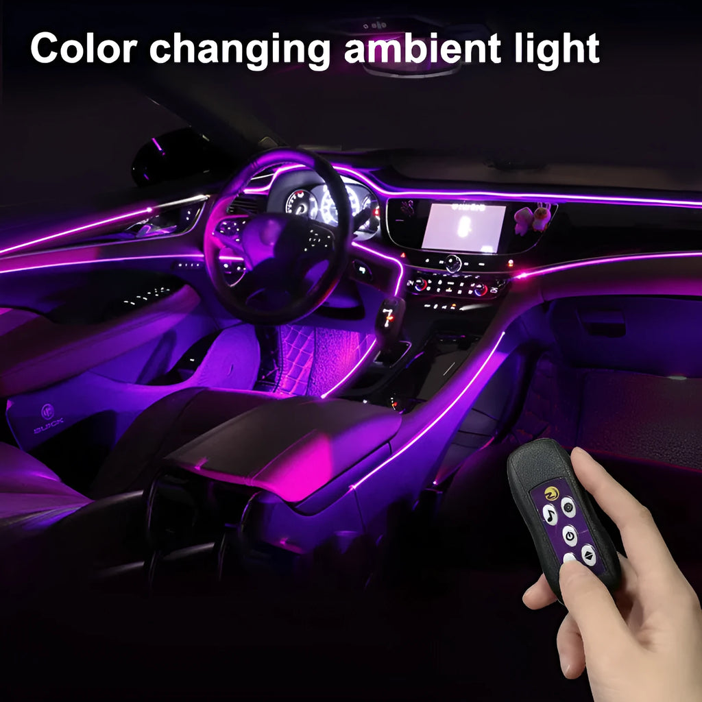 Car LED atmosphere lamp with PVC coating for centre console illumination