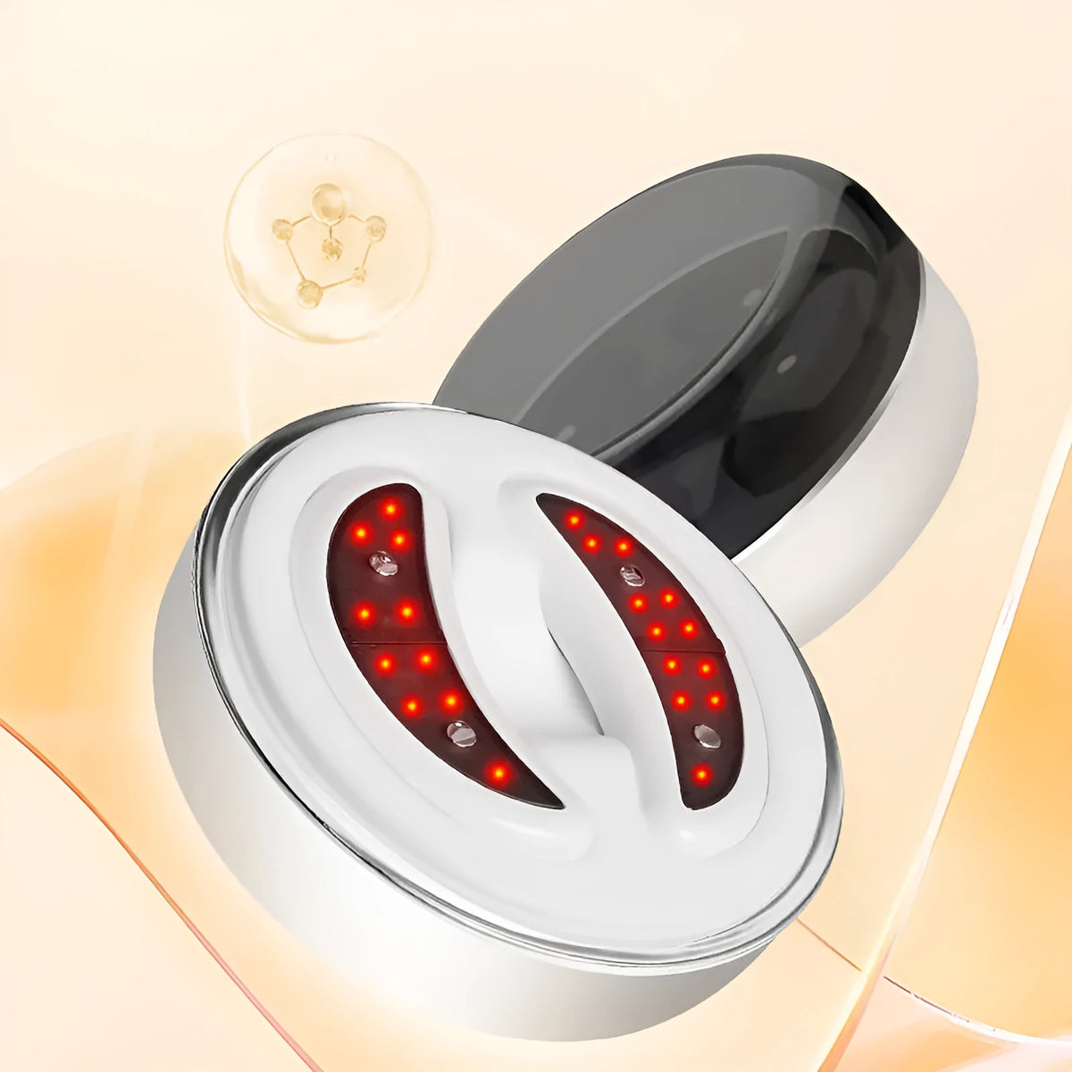 Eye Massage Instrument BIO9 with red light and EMS pulse modes, 7 Generation Eye Meter and five pairs of eye masks