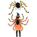 Halloween spider backpack with LED lights and plush sugar bag design in multiple colours