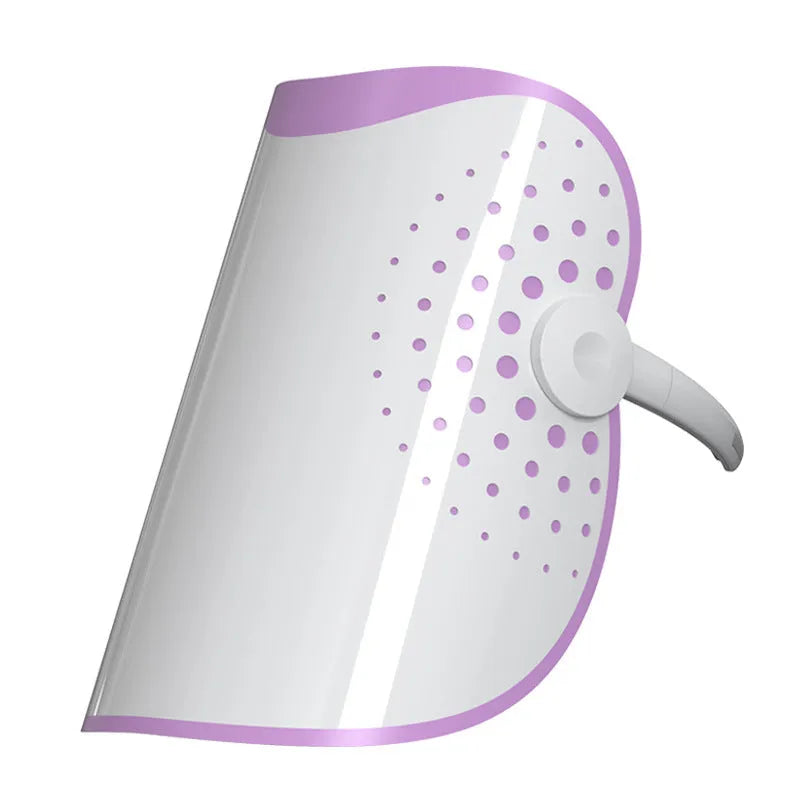 White and purple photon beauty mask IPL device with plug-in power cord