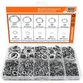 304 stainless steel spring lock washer combination box containing 900 assorted pieces