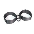 Black knitted belt strap for women's toy tools and intimate accessories