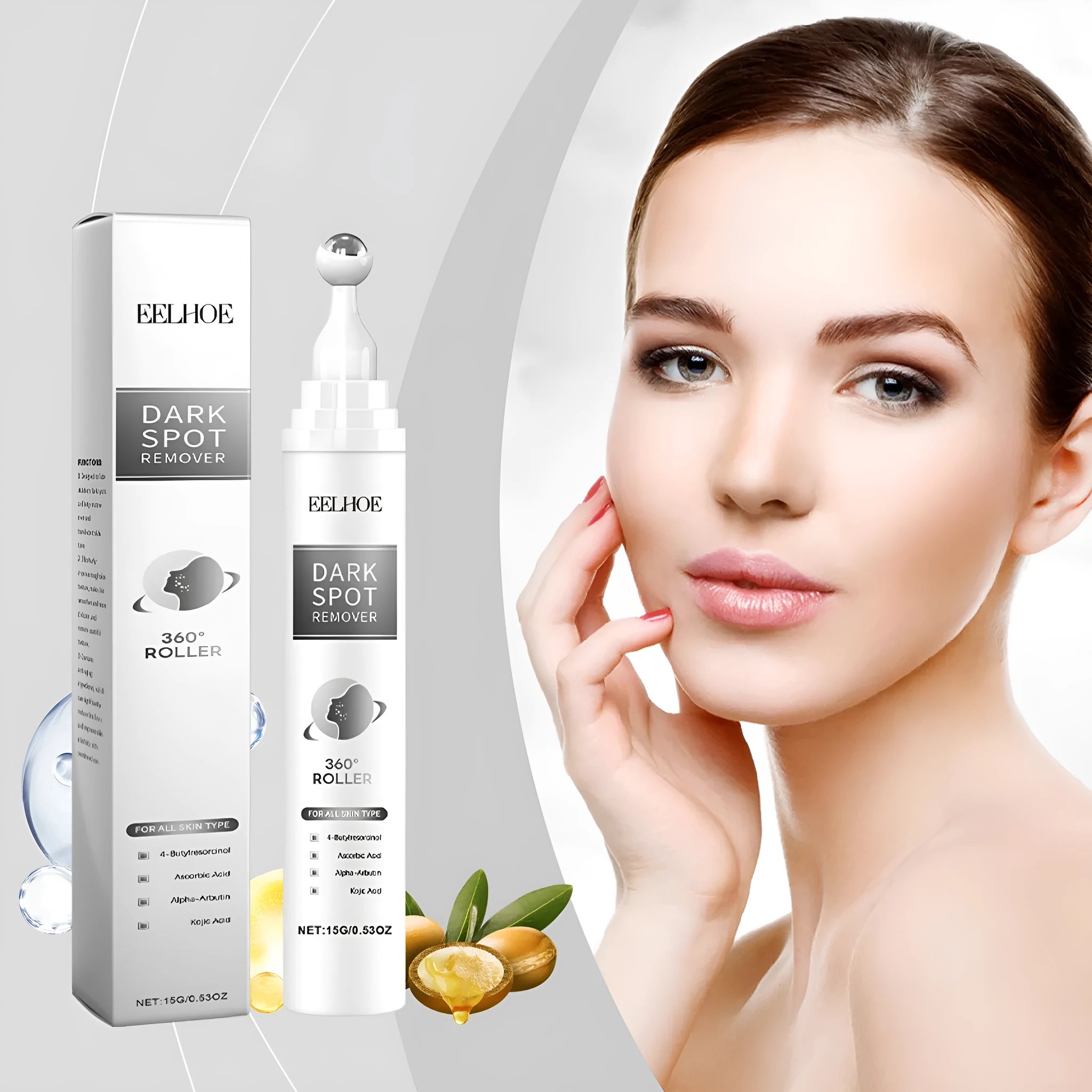 15g facial essence cream jar with jojoba oil and brightening complex ingredients
