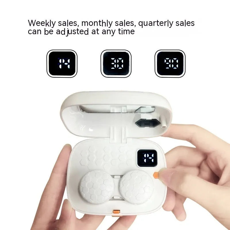 Automatic ultrasonic glasses cleaning machine in plastic housing with compact 85mm design