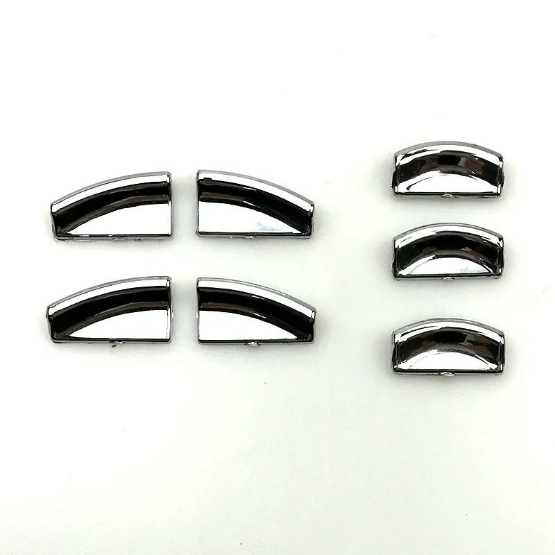 Black glitter decorative sticker for car window lift button modification on ABS plastic backing