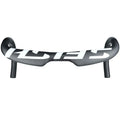 Carbon fibre road bicycle handlebar showing 31.8mm clamp, in black light finish with 80mm reach and 130mm drop dimensions.