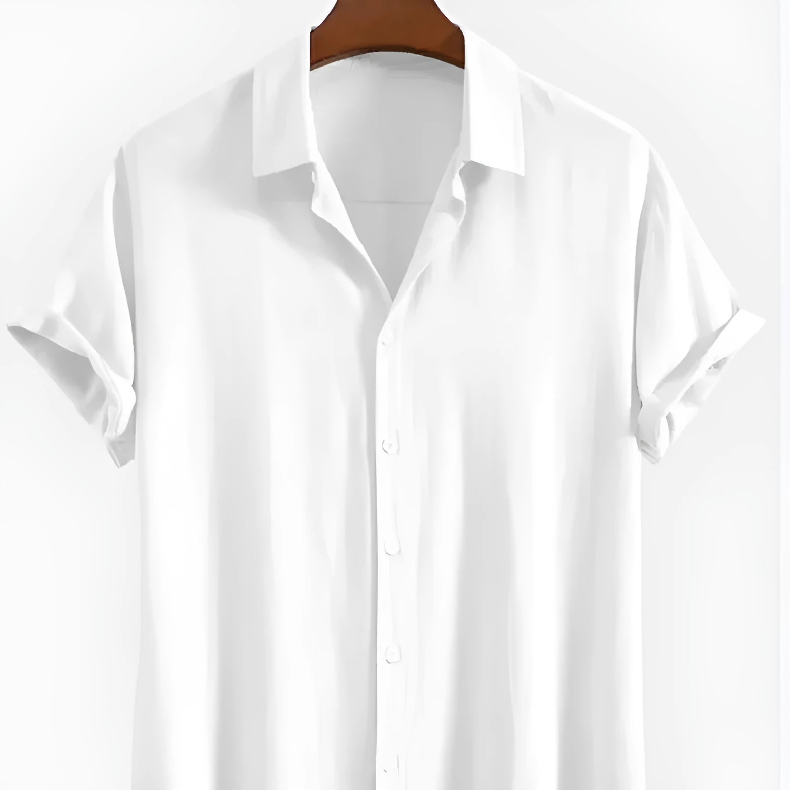 Men's loose casual cardigan in cotton linen blend, short sleeves, solid colour options