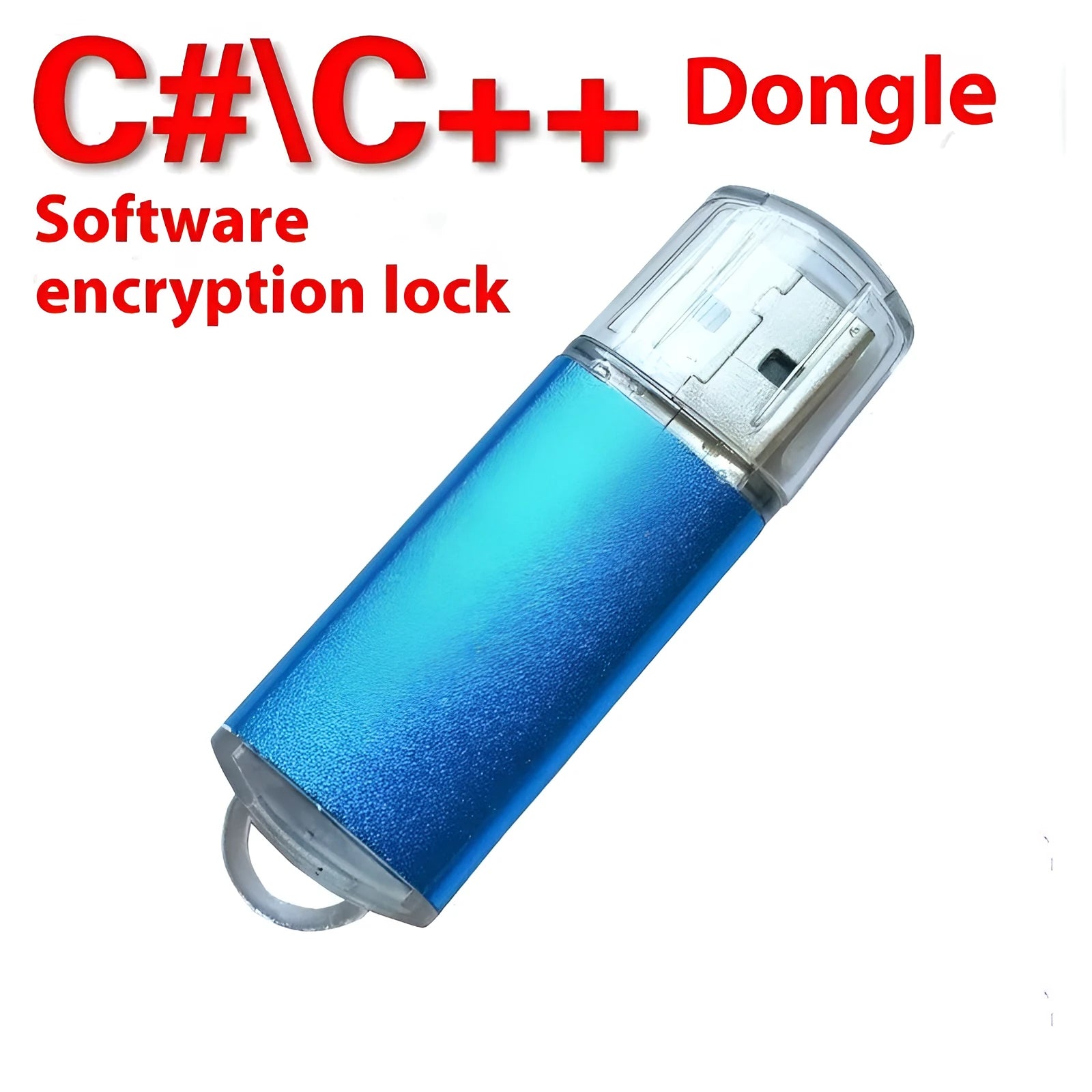 Blank metal USB software encryption dongle security key for secondary development.