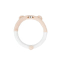 Plush steering wheel cover with animal embroidery in 38cm diameter for winter use