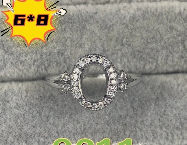Oval denier ring ornament with five-pointed star decoration, open mouth adjustable design, copper electroplated finish
