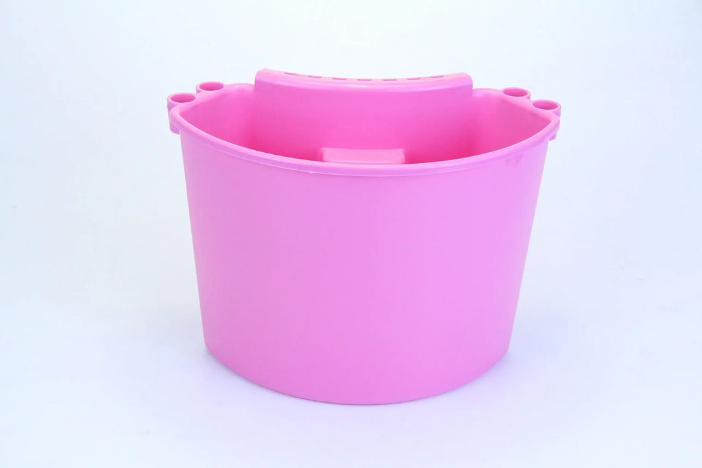 PP plastic car washing bucket in choice of black, red, blue or pink colours