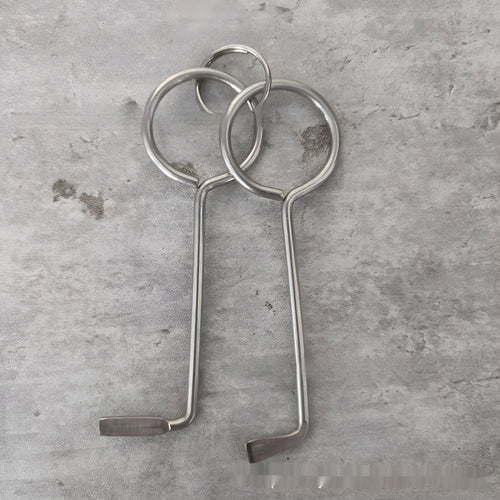 Two alloy steel universal wrench tools from a portable 2-piece set for home and vehicle maintenance.