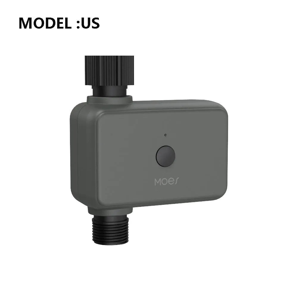 Bluetooth garden irrigation sprinkler timer with smartphone app control for remote watering scheduling