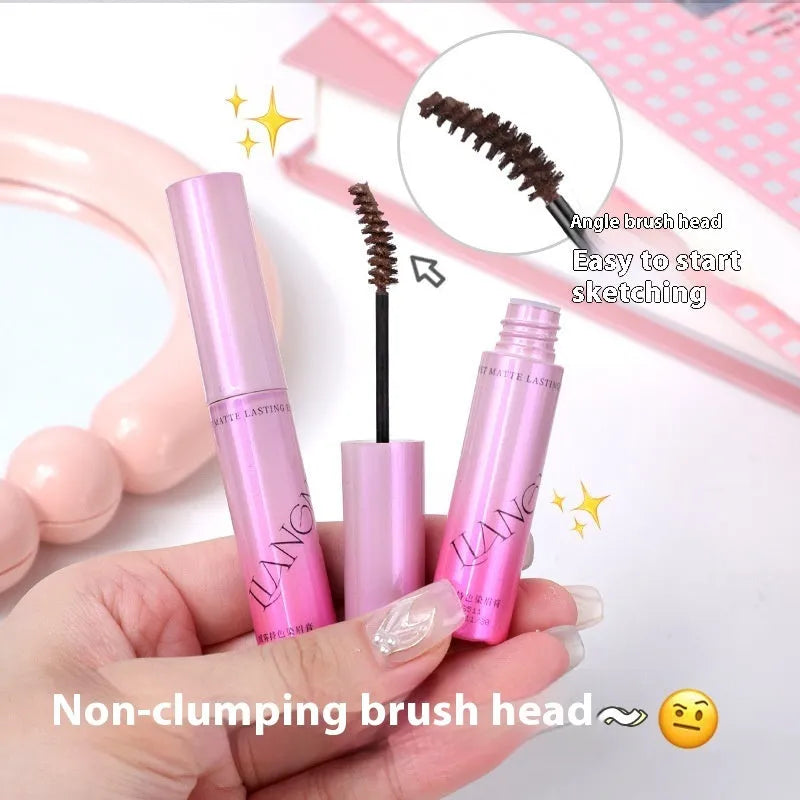 Pot of long-lasting eyebrow cream in grey, brown, black shades with 4.5g net content.