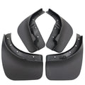 Black PP soft plastic rear mudguard set for Volkswagen Touareg, four pieces with screws and packaging box