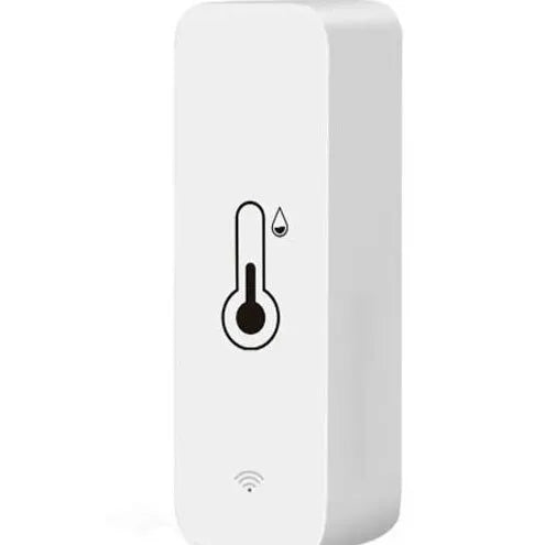 White ABS plastic smart WiFi Zigbee temperature and humidity sensor unit