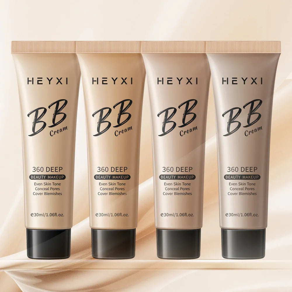 Waterproof sweat-proof BB cream in four shades with skincare properties