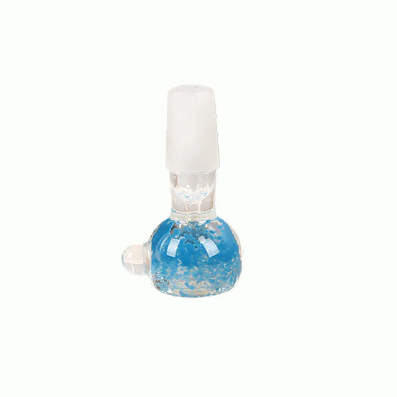7cm coloured glass tobacco pipe in trumpet shape with four colour options
