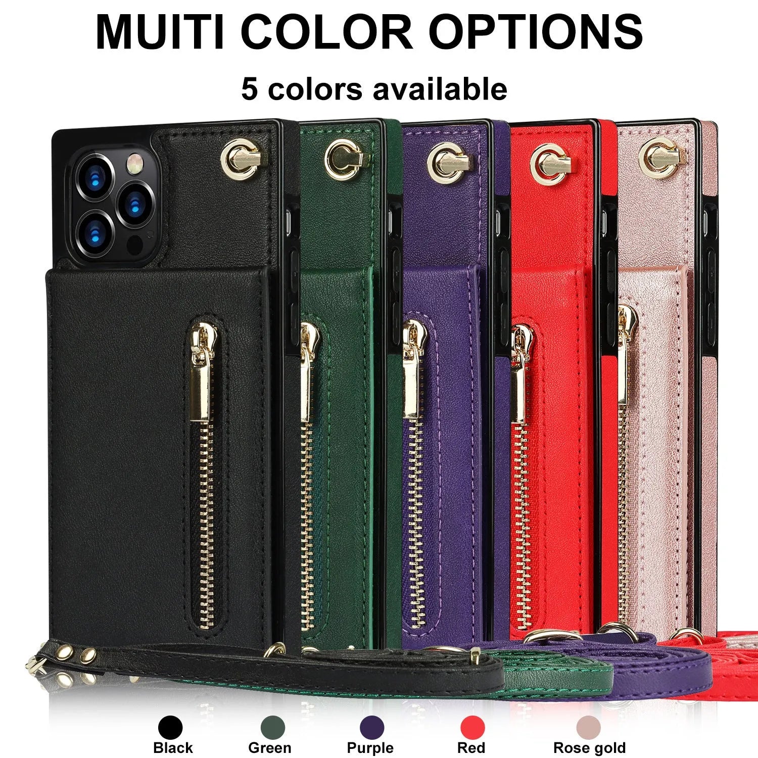 Leather mobile phone case with TPU interior for iPhone and Samsung devices in multiple colour options