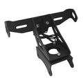 Black aluminium rear licence plate bracket for a Honda motorcycle.