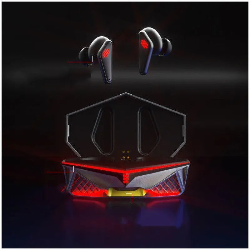 K98 Black TWS50 wireless Bluetooth earplugs and charging case for e-sports gaming