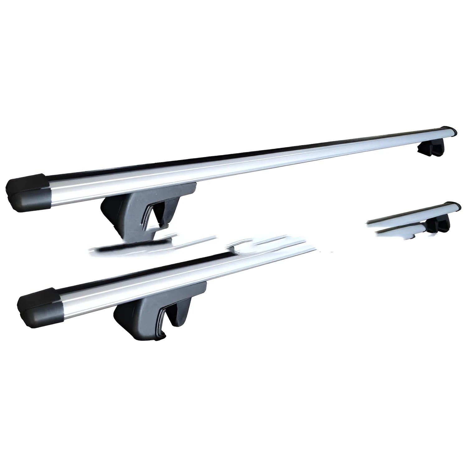 General Motors SUV alloy roof rack crossbars with 75kg load capacity and adjustable 120-135cm length