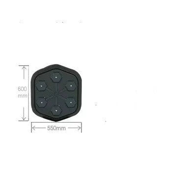 Black smart music boxing machine with Bluetooth, EVA construction, 200kg capacity.