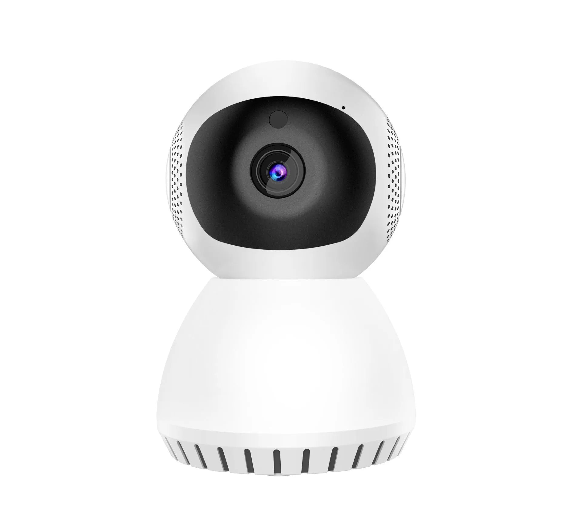 White dual-frequency wireless monitor camera with 1080p HD recording for indoor and outdoor surveillance