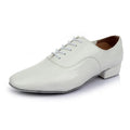 Men's black indoor dancing shoes with calf leather soles shown in sizes 38-45