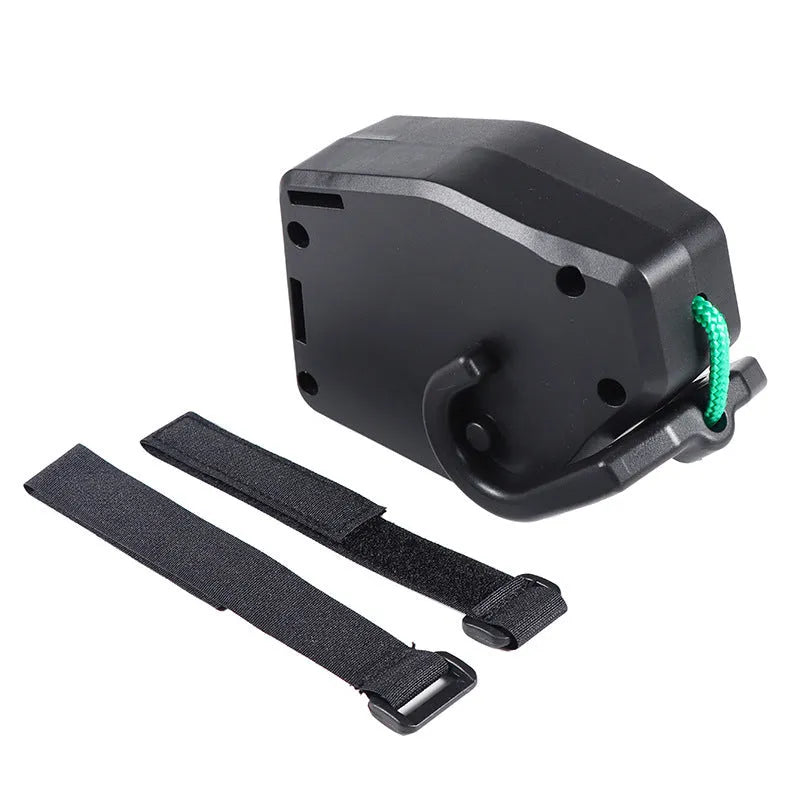 Black plastic and resin bicycle trailer rope for connecting child trailers to adult bikes