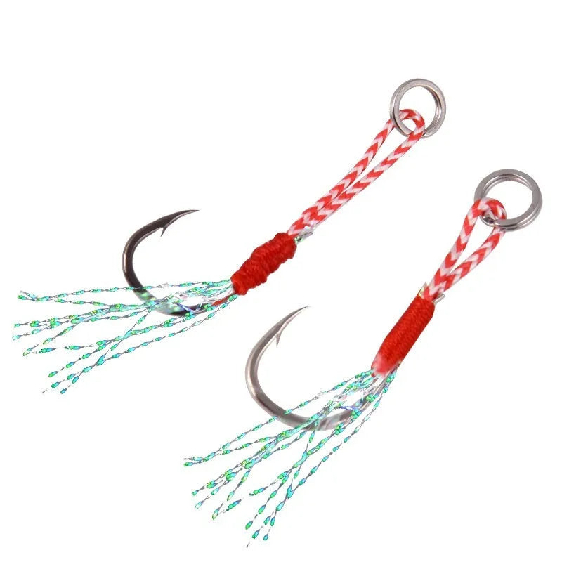 Bright wire iron plate single fishing hook in sizes No. 9 to No. 14 for sea fishing.