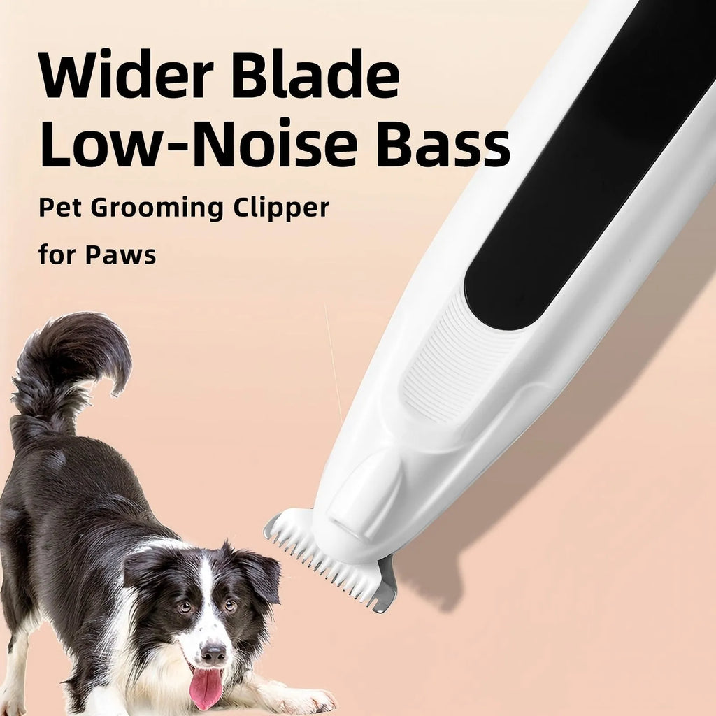 G10 pet hair clipper with oil bottle, charging cable and brush for cat and small dog foot hair, in pink white or blue ABS
