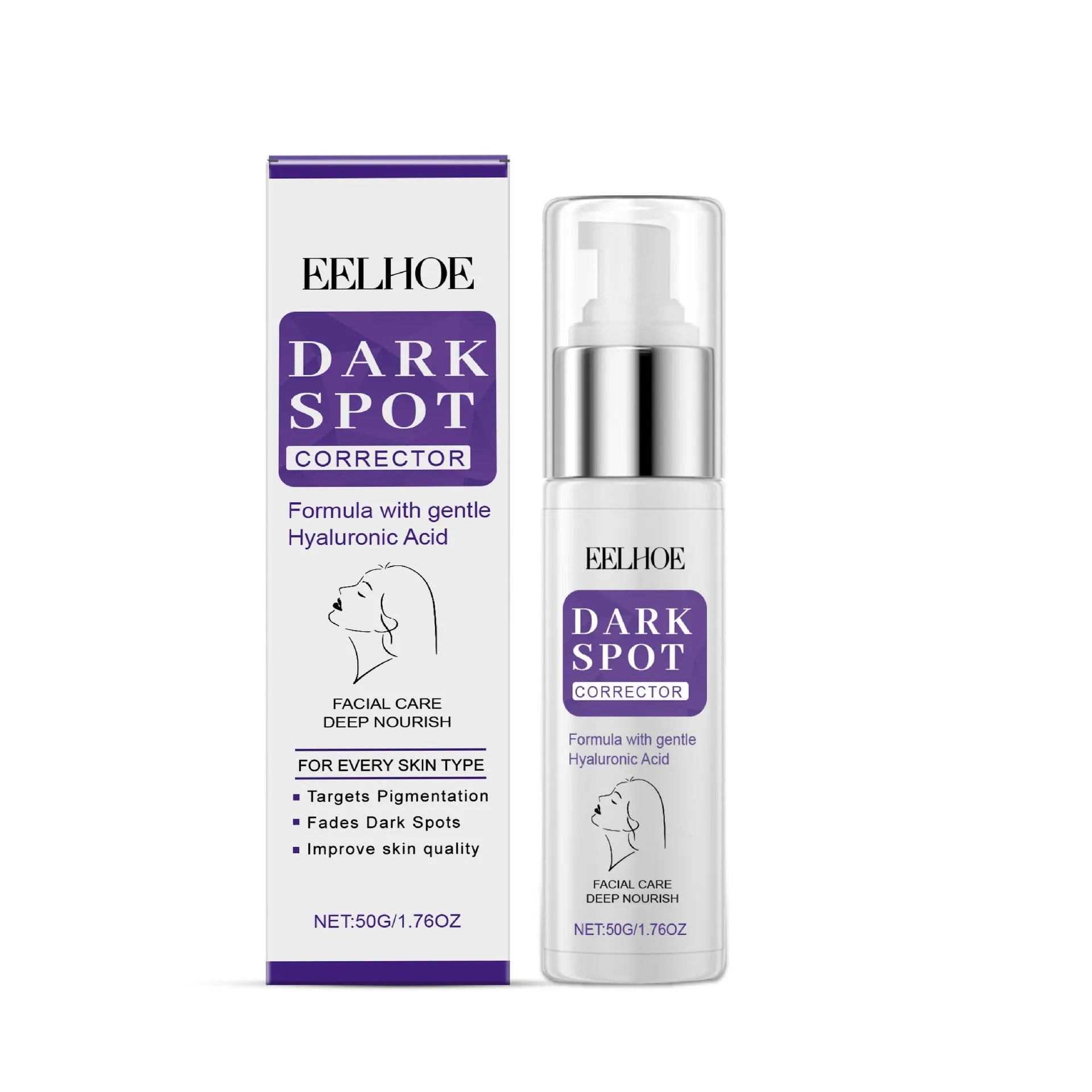 50g skin care cream in cylindrical packaging for daily facial moisturising and balancing water and oil.