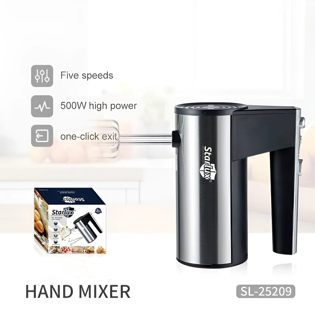 SL-25209 handheld electric whisk with mixing attachments for baking tasks