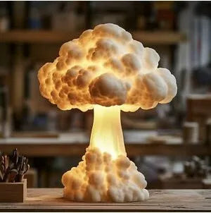 Atomic bomb mushroom cloud shaped table lamp with USB power connection modern art decorative lighting